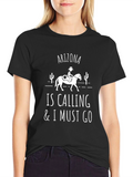 Arizona Calling T-Shirt - Cowboy Horseback Riding Tee