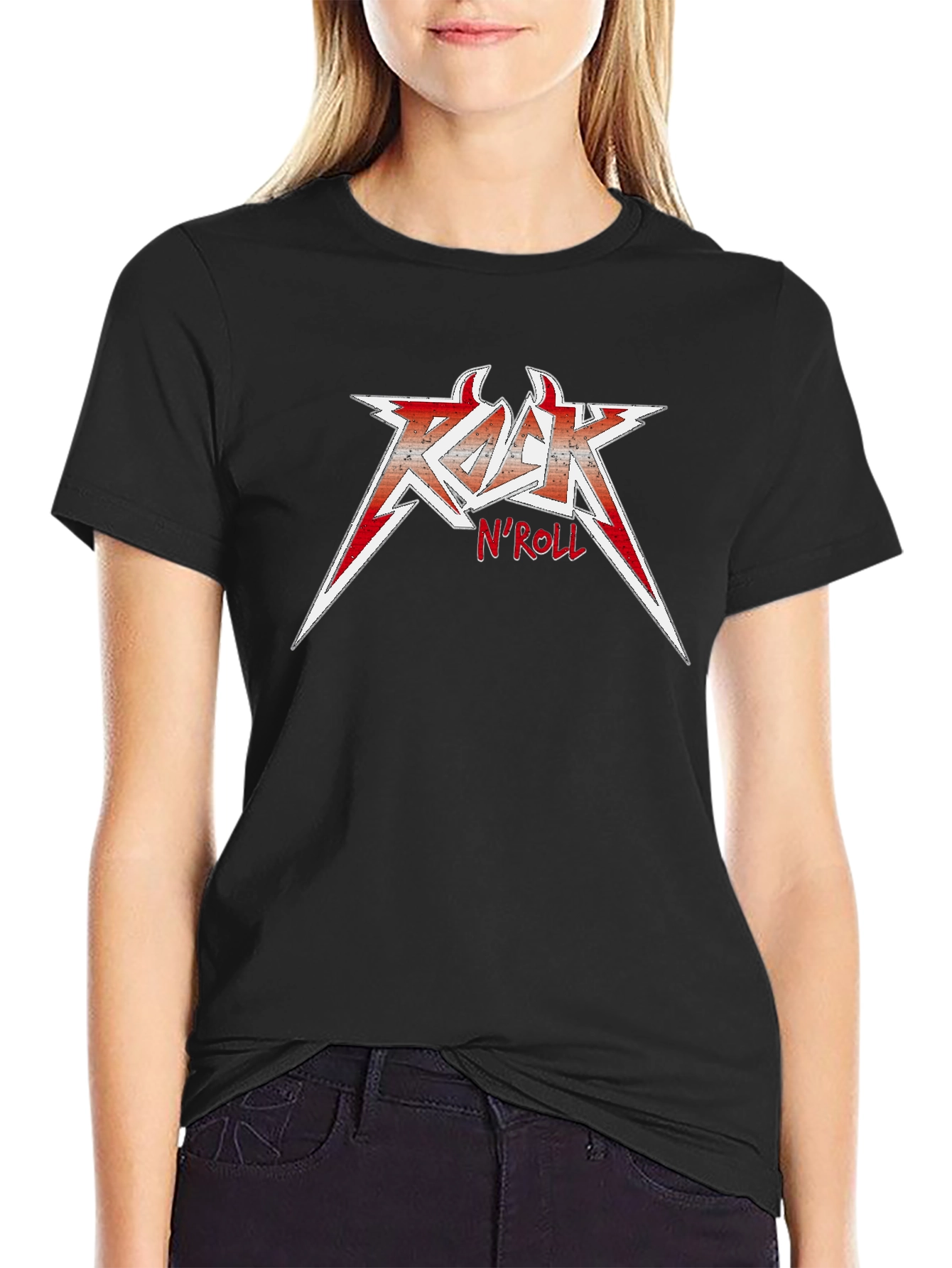 Rock N Roll Graphic Tee - Black T-Shirt