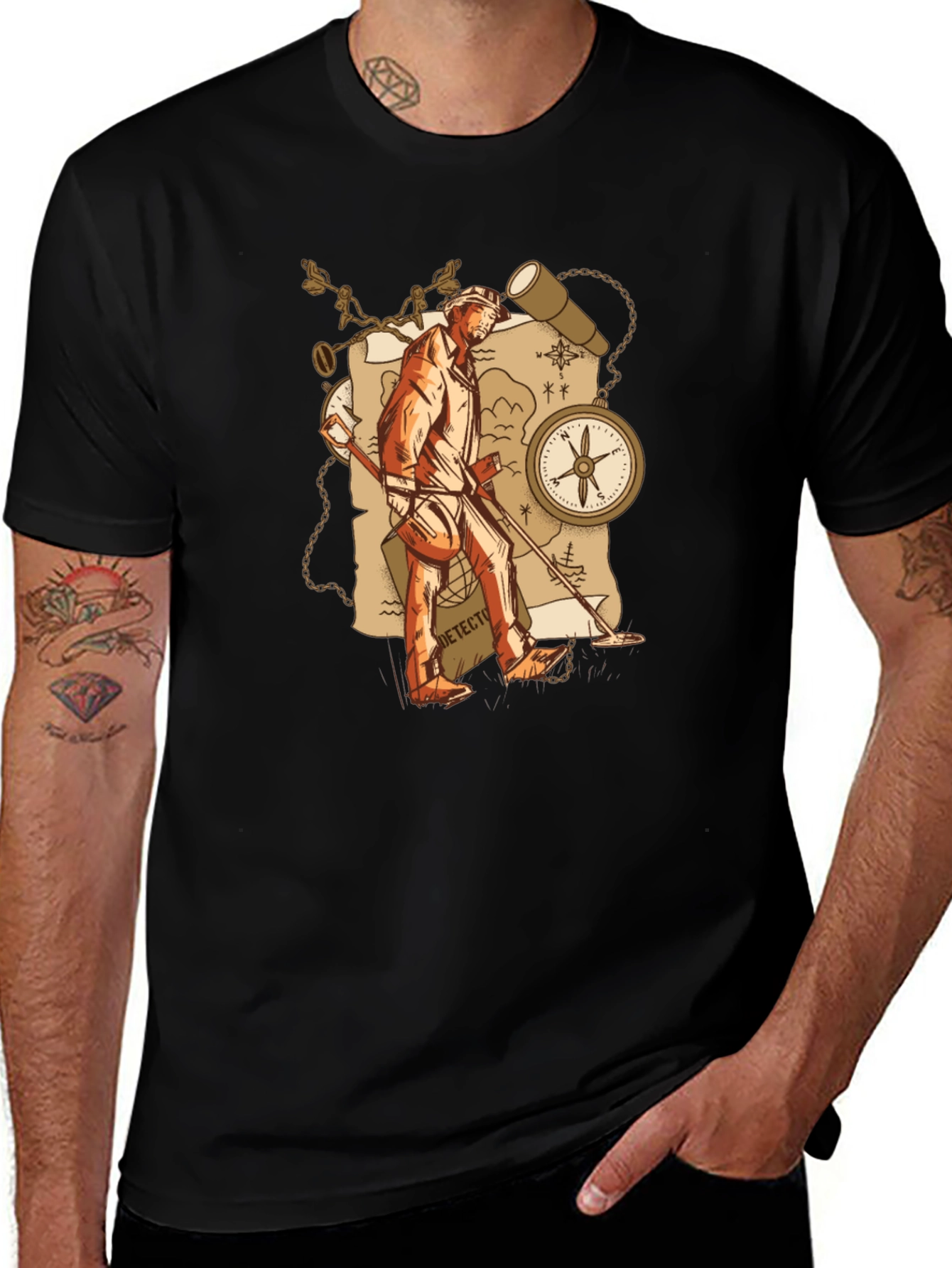 Treasure Hunter Graphic T-Shirt - Adventure Awaits!