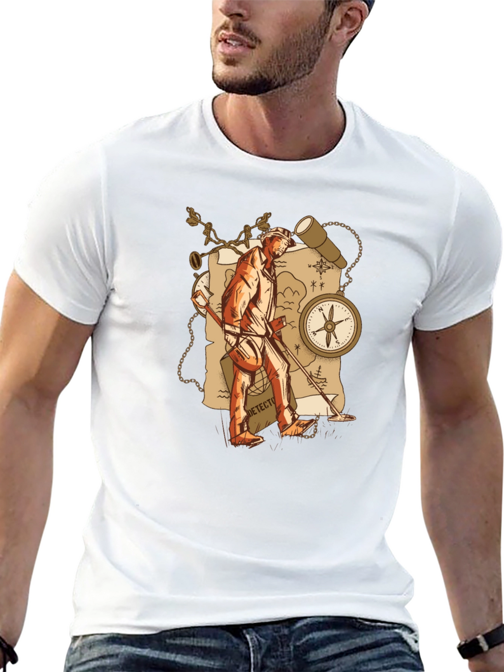 Treasure Hunter Graphic T-Shirt - Adventure Awaits!