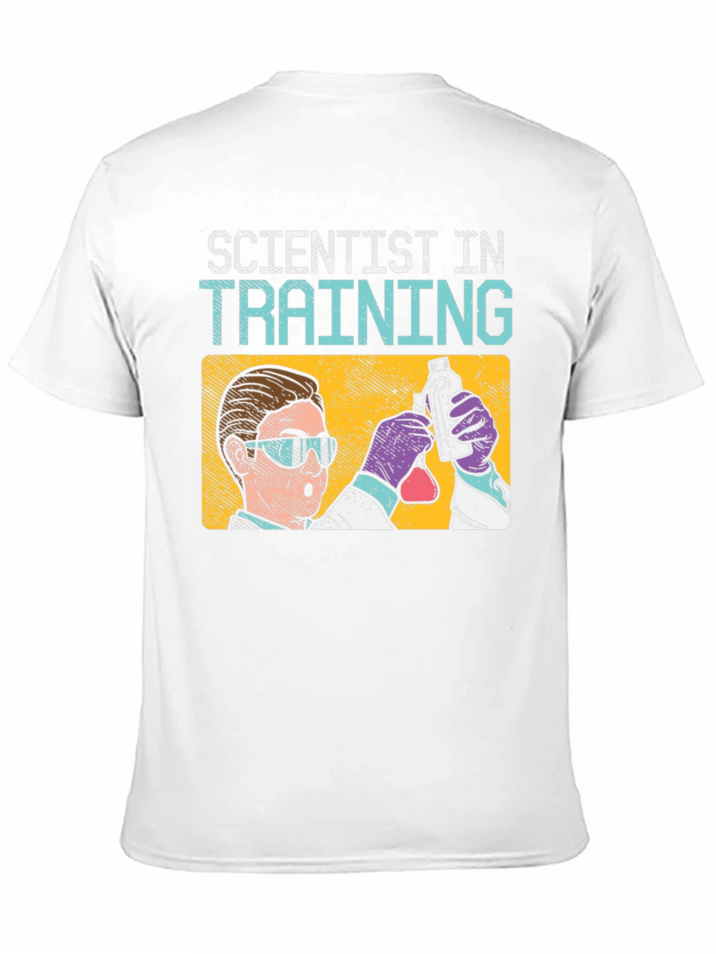Scientist In Training T-Shirt: Black Cotton Crew Neck