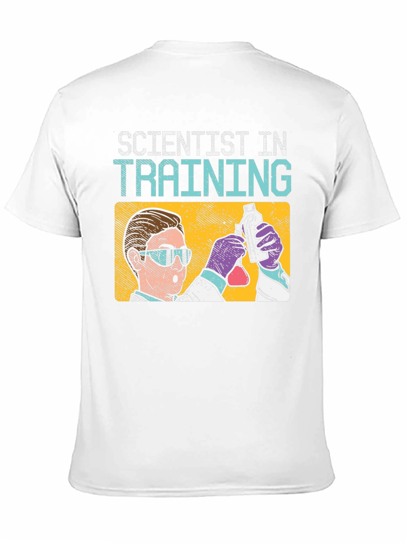 Scientist In Training T-Shirt: Black Cotton Crew Neck