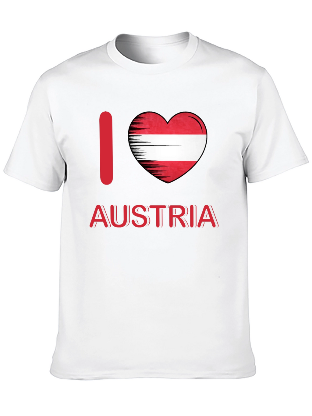 I Love Austria T-Shirt - Black Cotton Tee