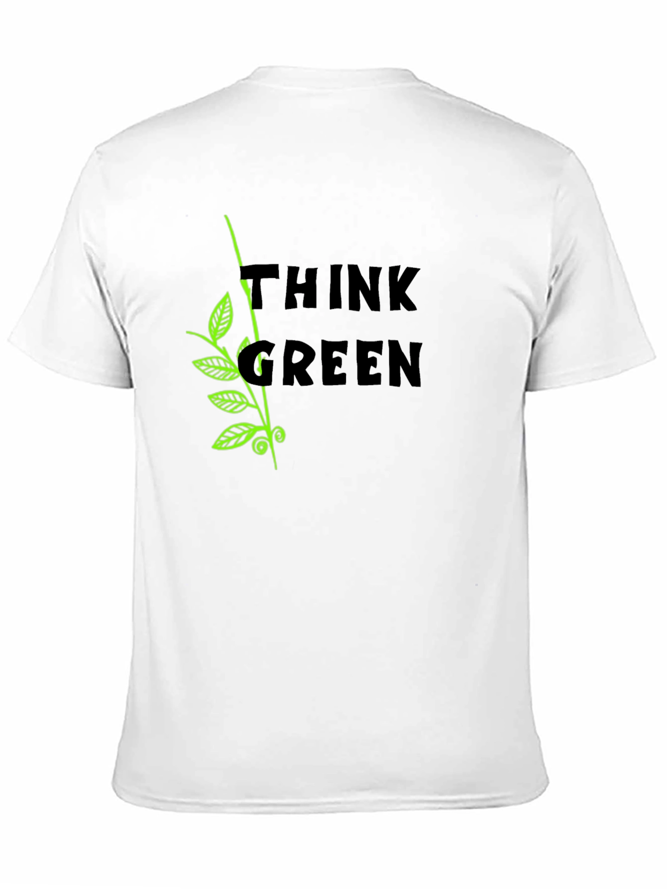 Think Green Graphic Tee - Eco Friendly Shirt