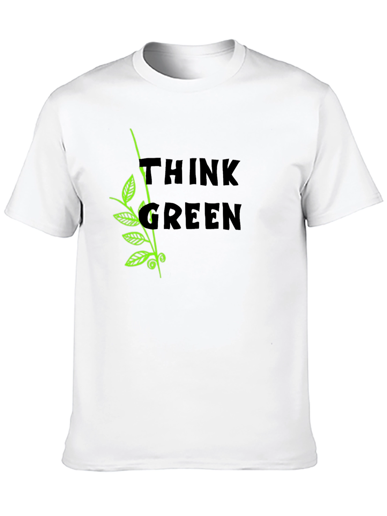 Think Green Graphic Tee - Eco Friendly Shirt