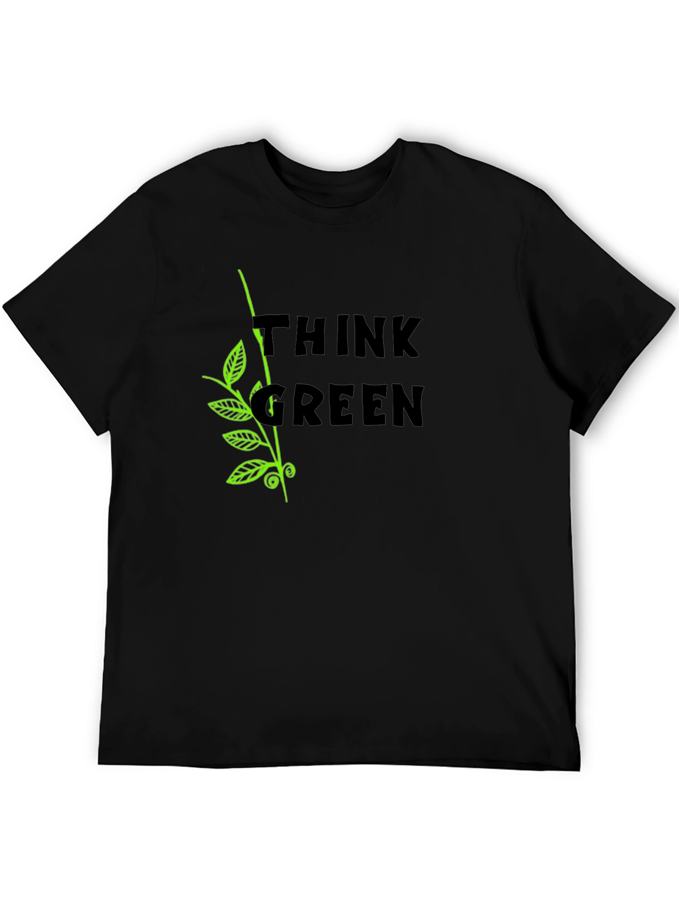 Think Green Graphic Tee - Eco Friendly Shirt