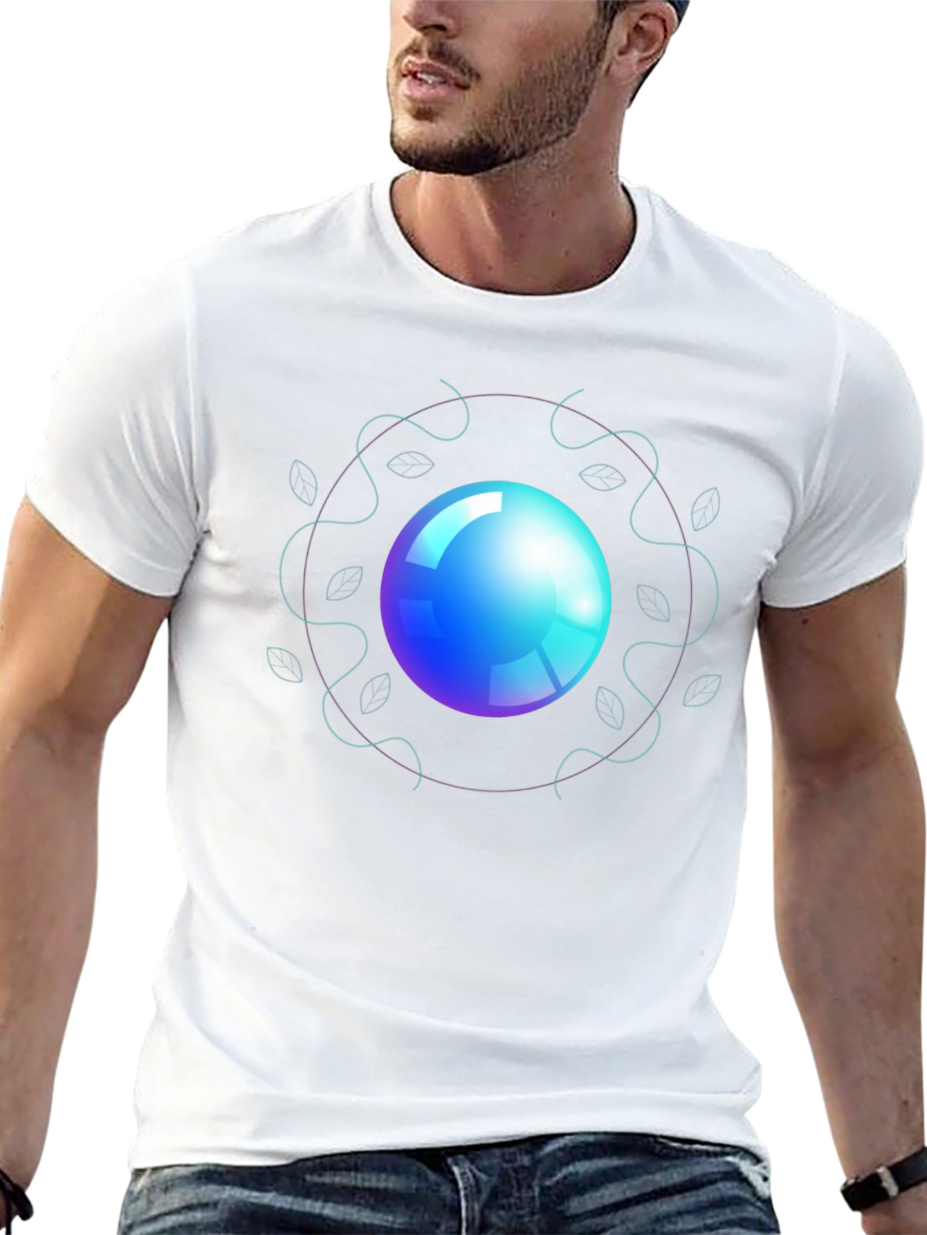 Orb Design Black T-Shirt