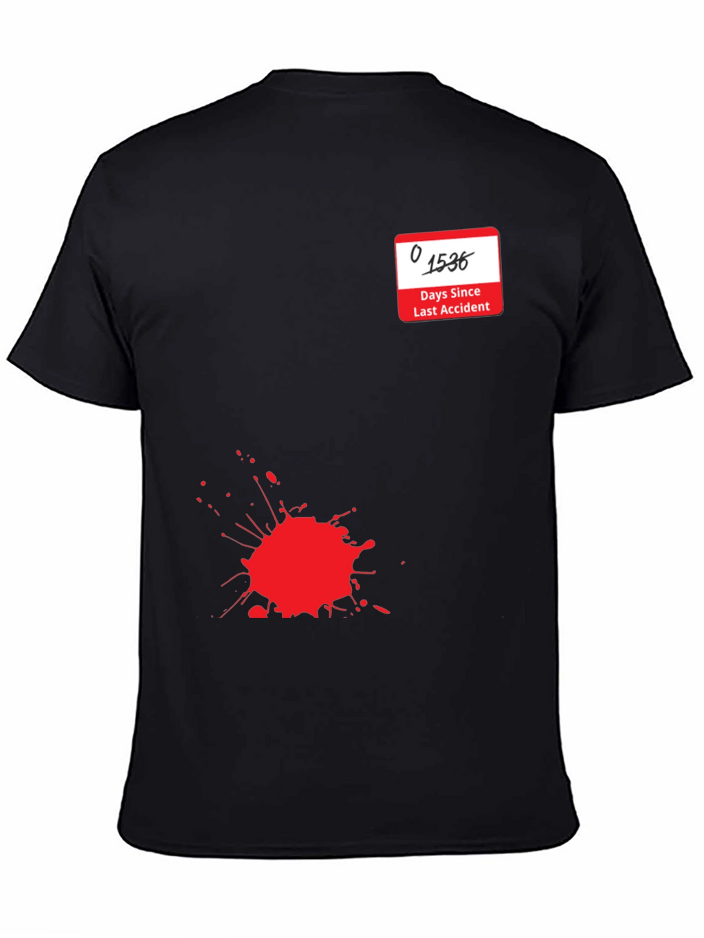 Accident Free Days Graphic Tee - Black