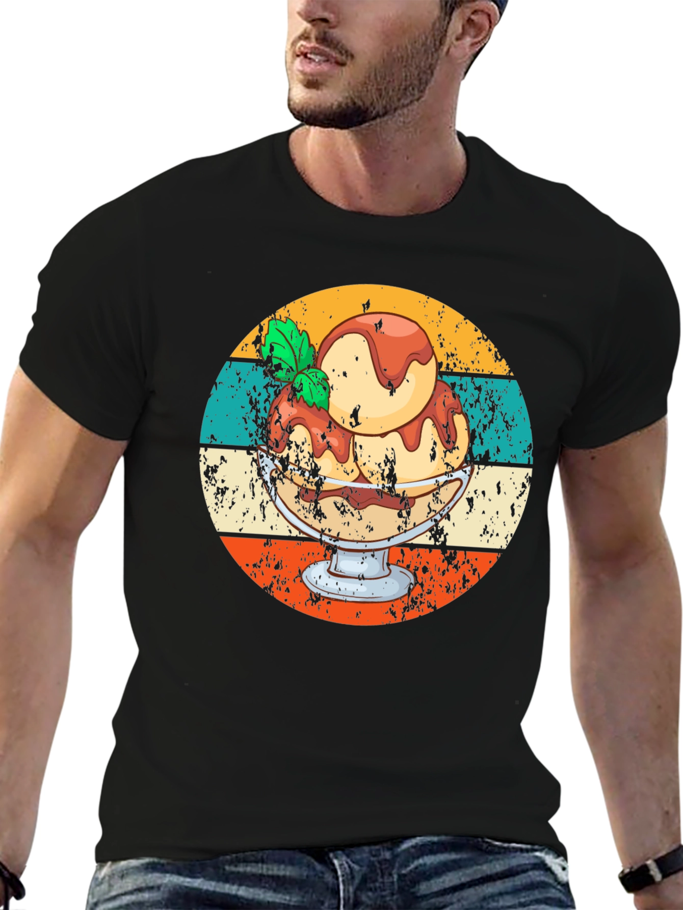 Retro Ice Cream Sundae Graphic Tee