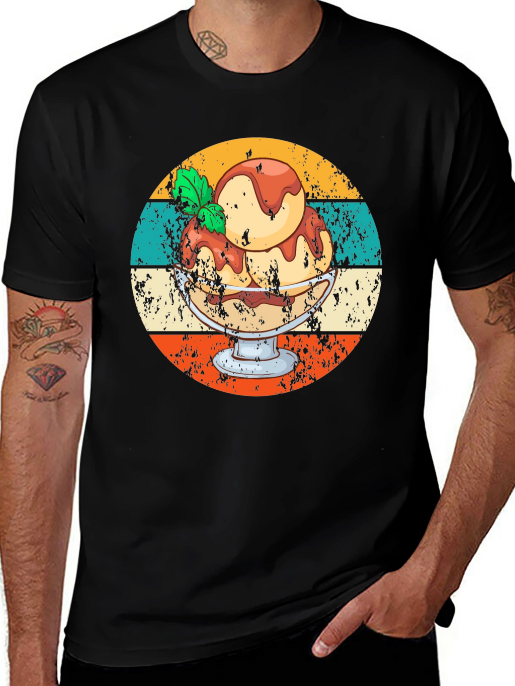 Retro Ice Cream Sundae Graphic Tee