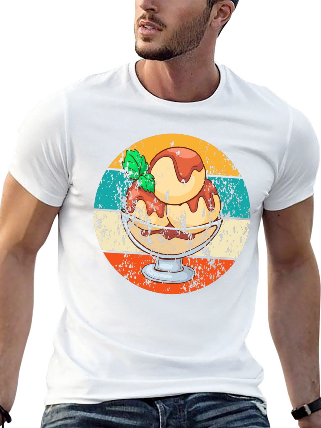 Retro Ice Cream Sundae Graphic Tee