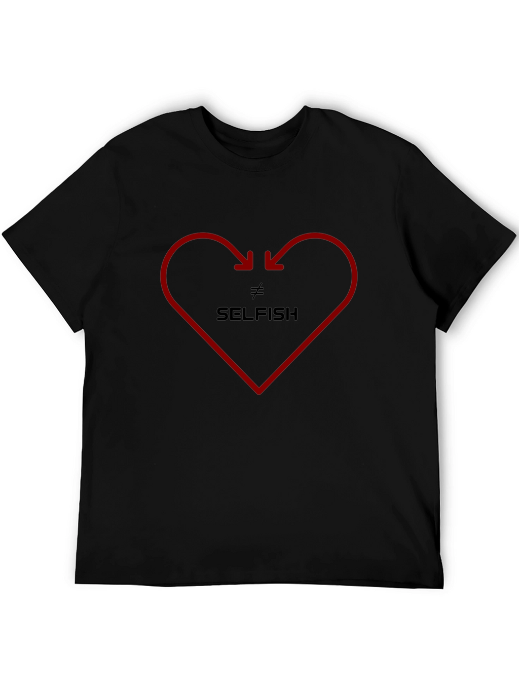 Not Selfish Heart Graphic Tee