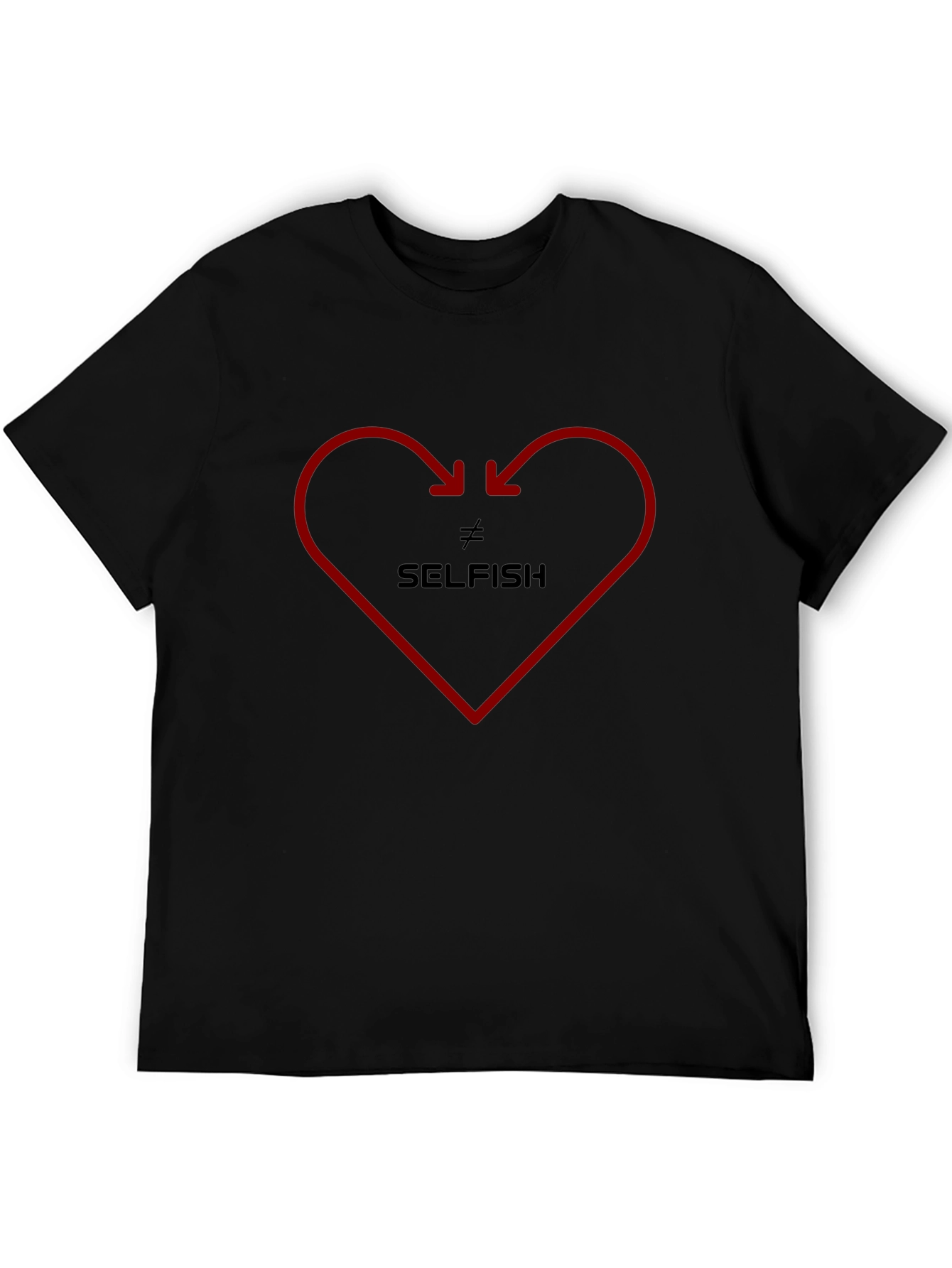 Not Selfish Heart Graphic Tee