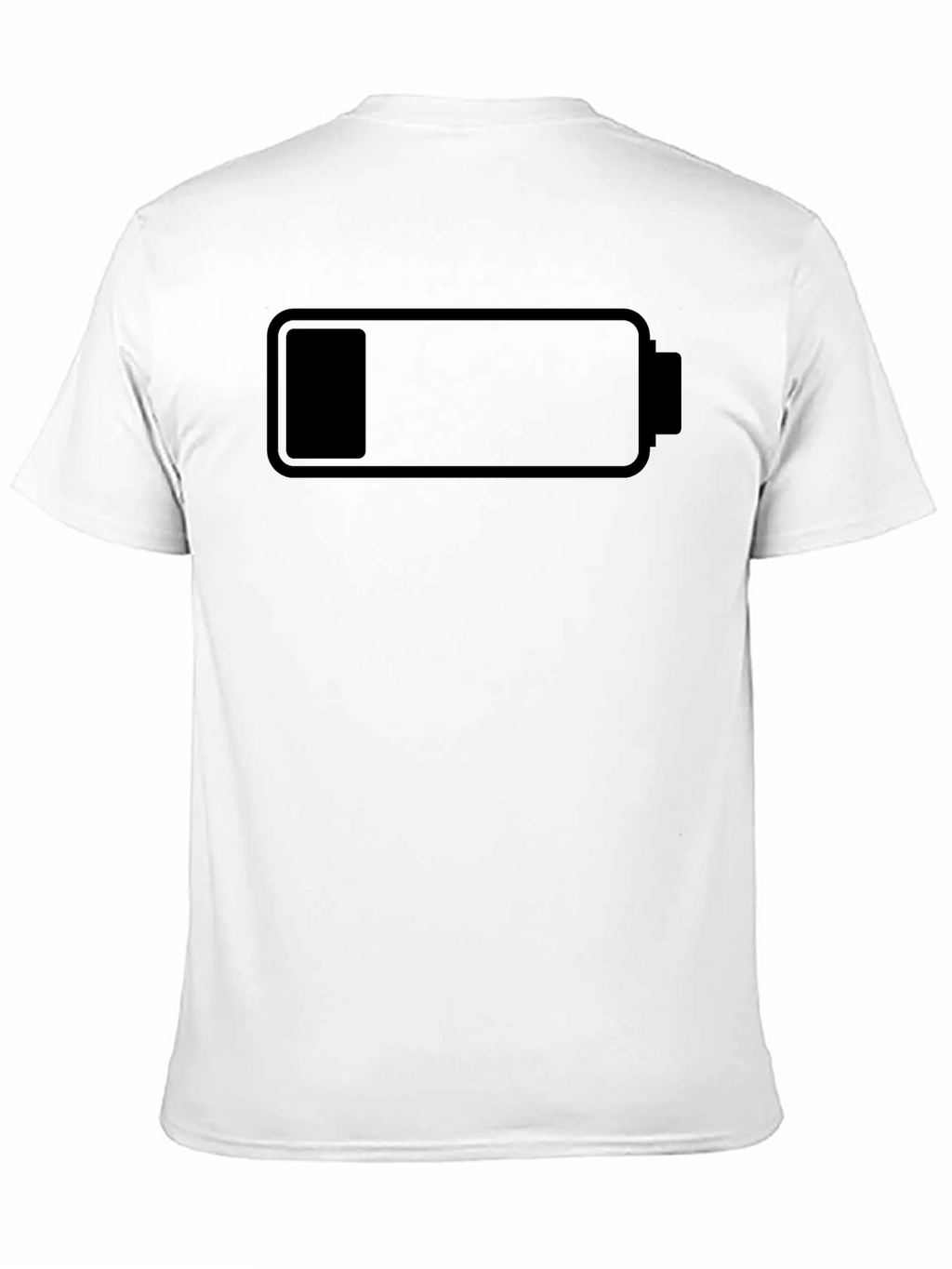Low Battery Black T-Shirt - Recharge Your Style!