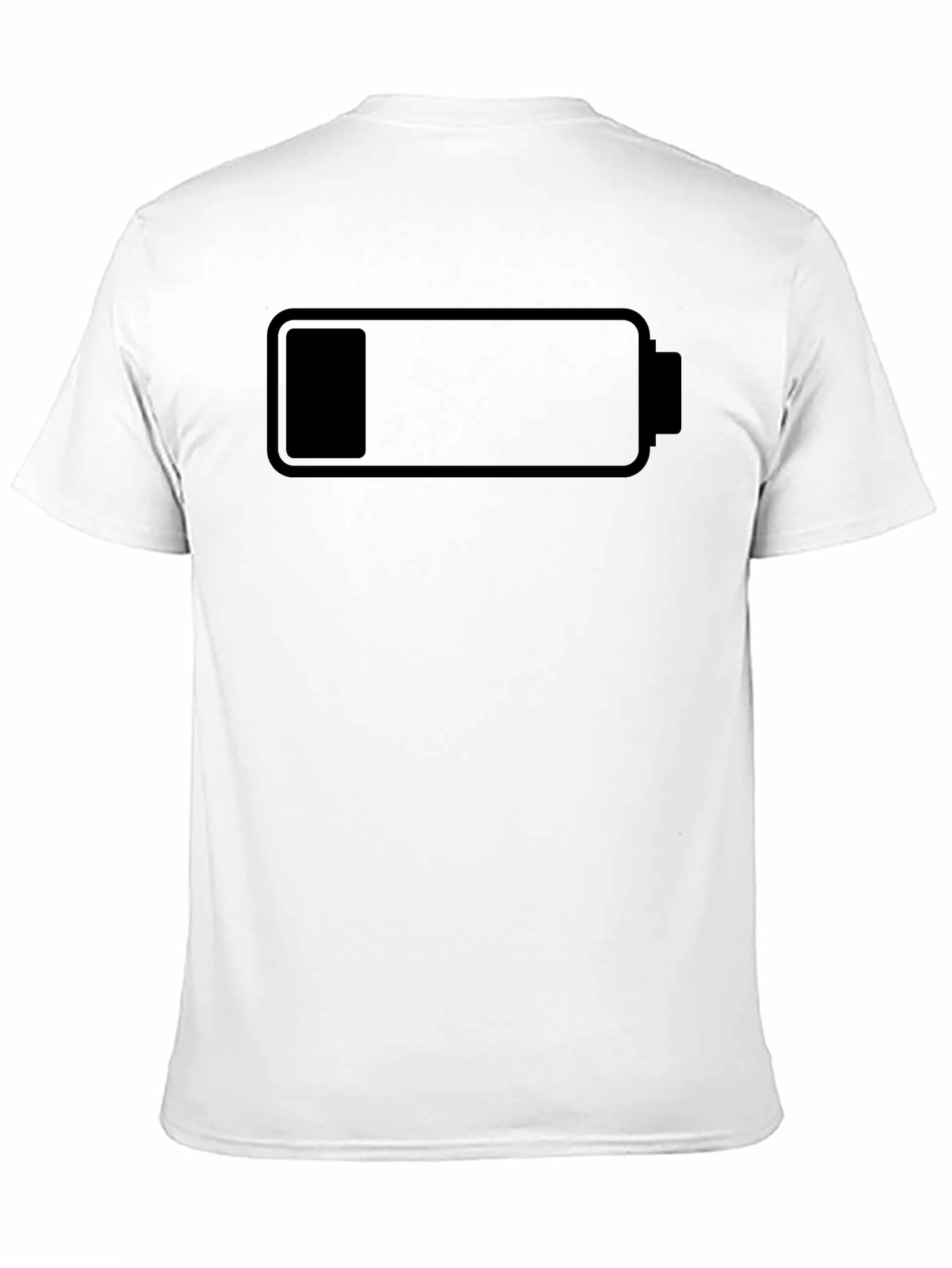 Low Battery Black T-Shirt - Recharge Your Style!