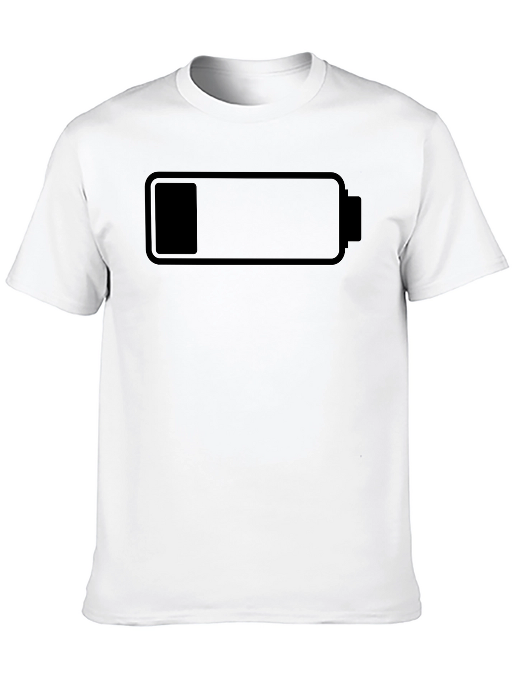 Low Battery Black T-Shirt - Recharge Your Style!