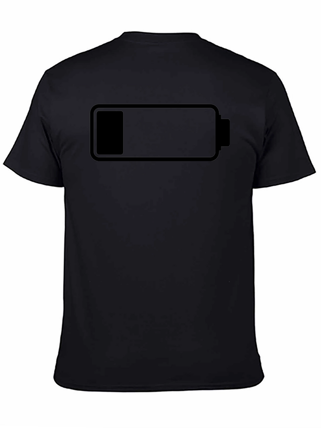 Low Battery Black T-Shirt - Recharge Your Style!