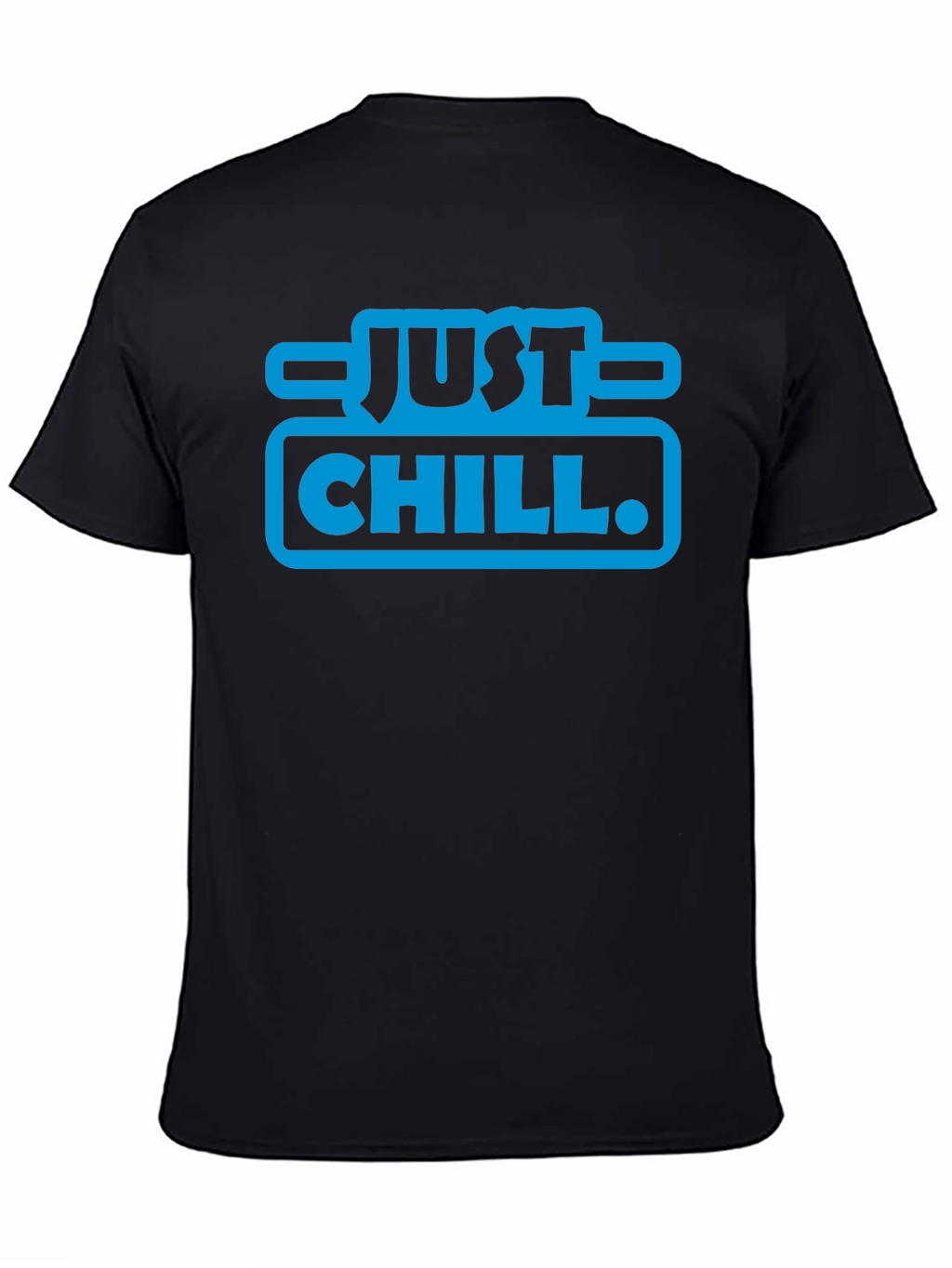 Just Chill Graphic T-Shirt - Black Crew Neck Tee