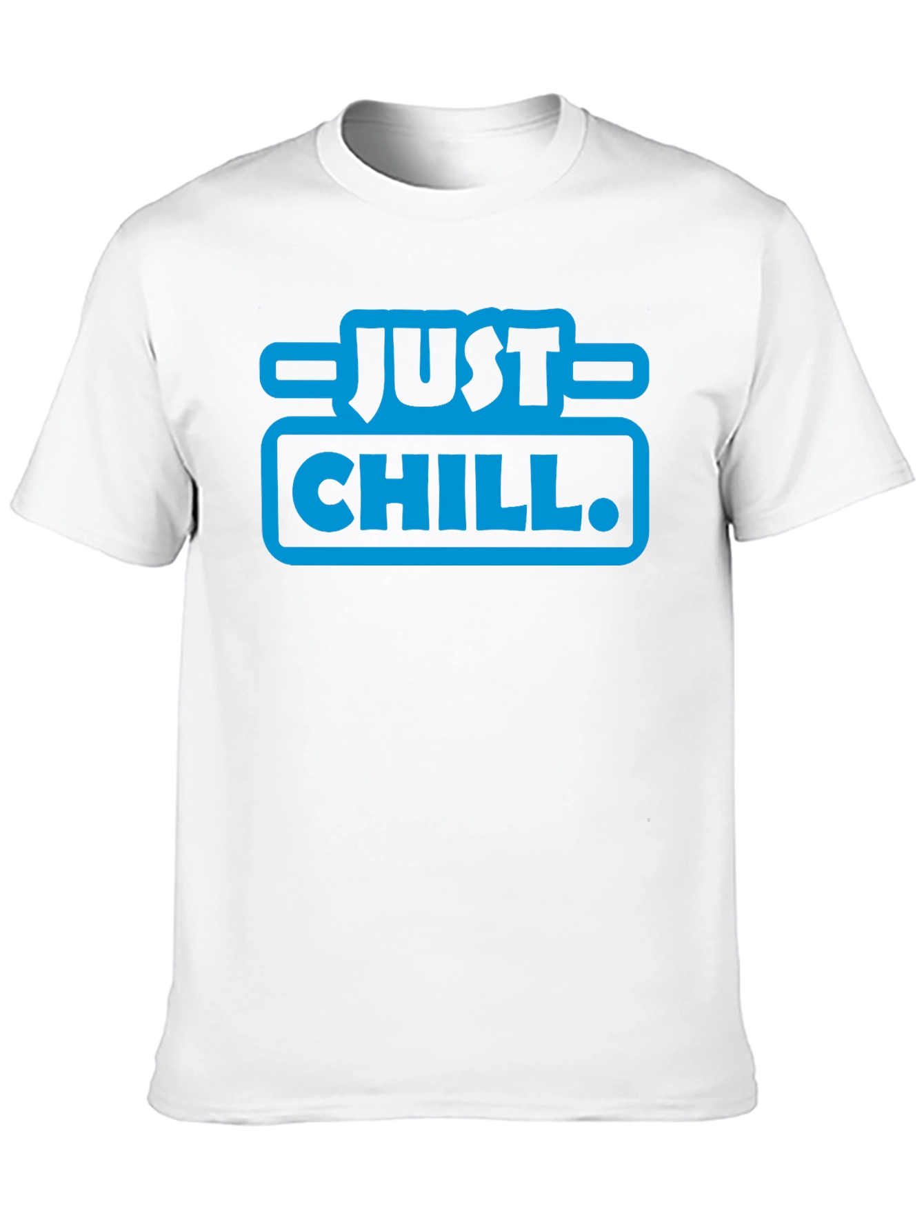 Just Chill Graphic T-Shirt - Black Crew Neck Tee