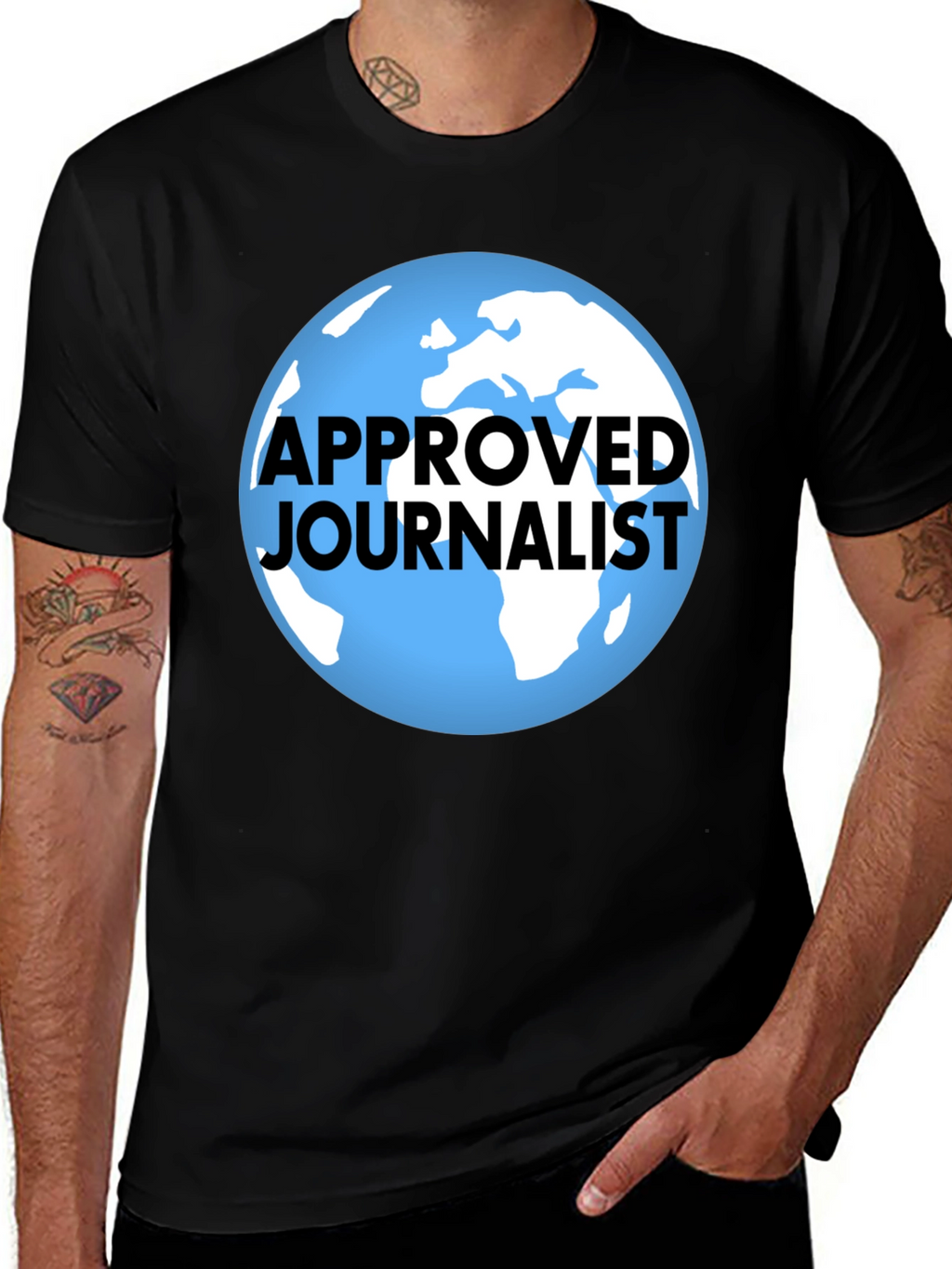 Approved Journalist Graphic T-Shirt - Black