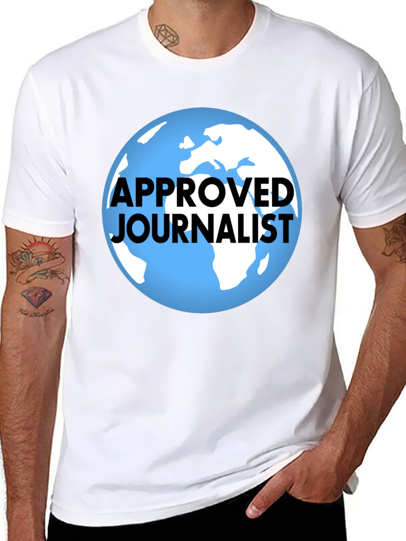 Approved Journalist Graphic T-Shirt - Black