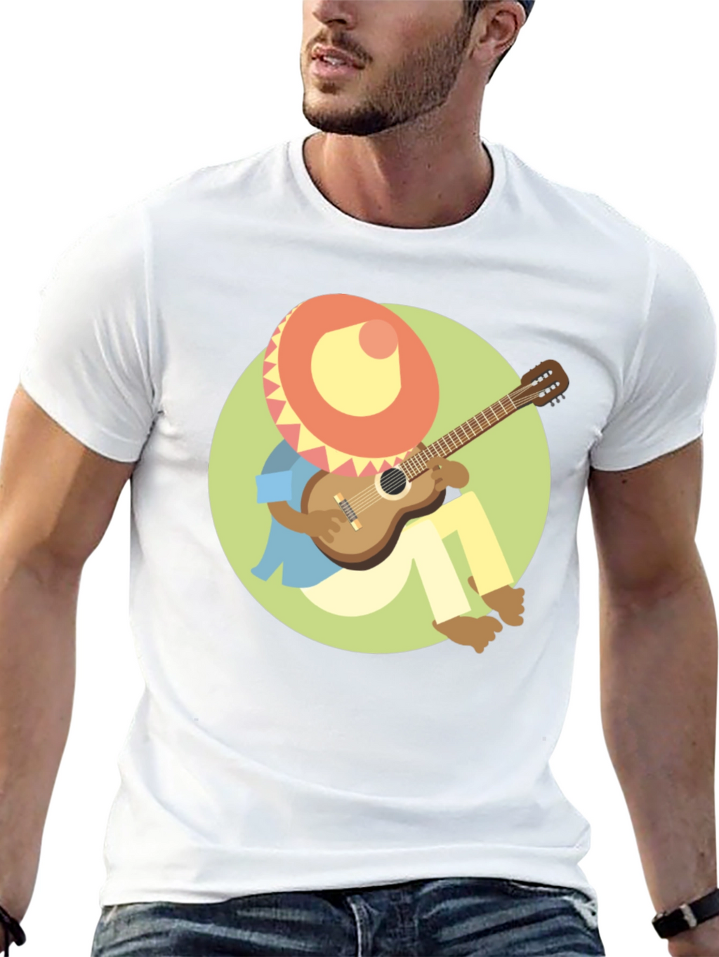 Mariachi Cartoon Graphic T-Shirt