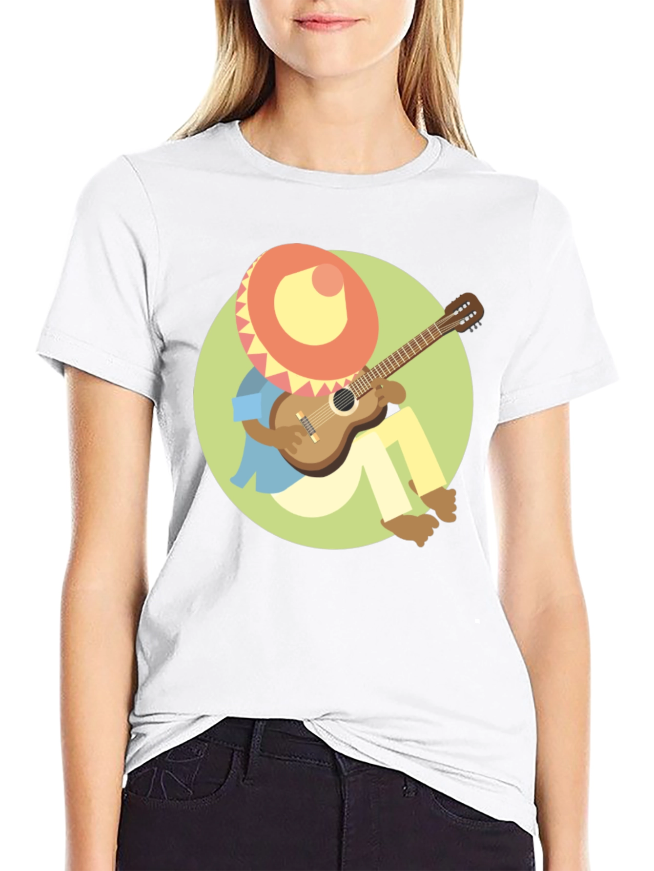 Mariachi Cartoon Graphic T-Shirt