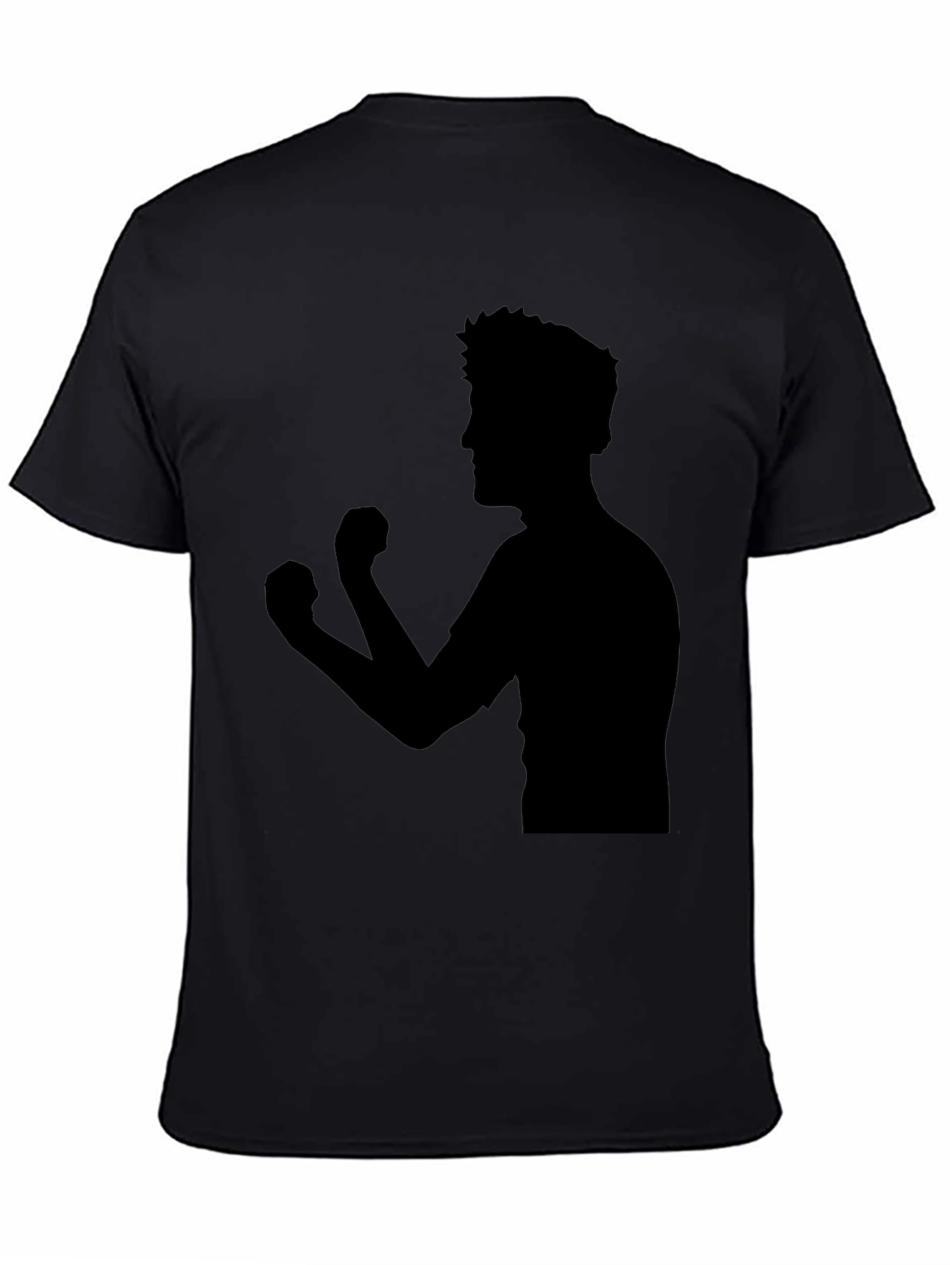 Silhouette Boxer Graphic Tee - Black