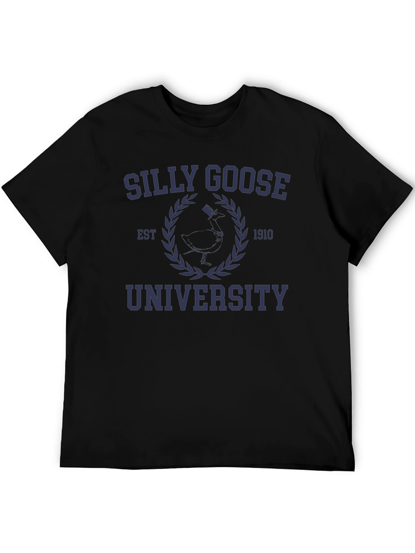 Silly Goose University T-Shirt - Est. 1910 - Black