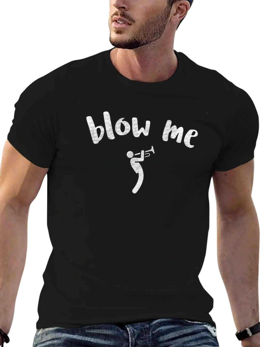 Blow Me Trumpet T-Shirt - Funny Graphic Tee
