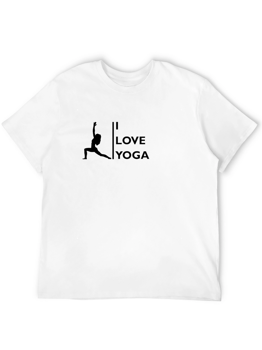 I Love Yoga Black Graphic Tee