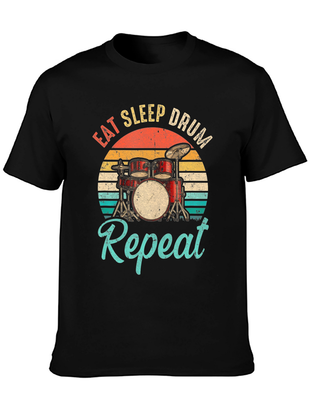 Eat Sleep Drum Repeat Graphic Tee