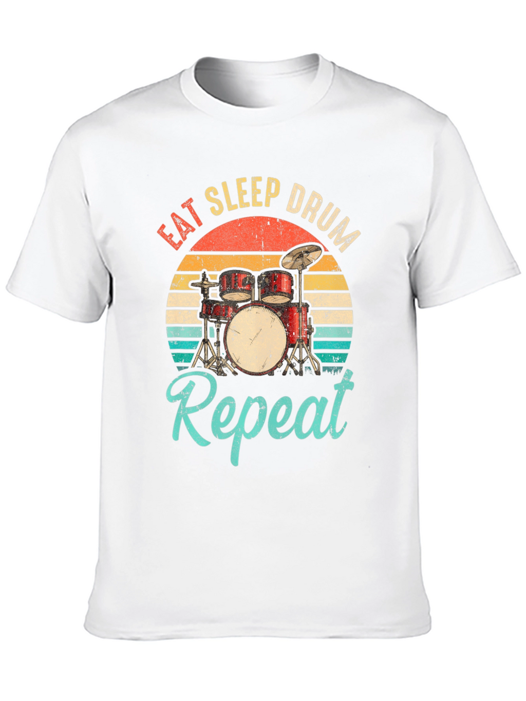 Eat Sleep Drum Repeat Graphic Tee