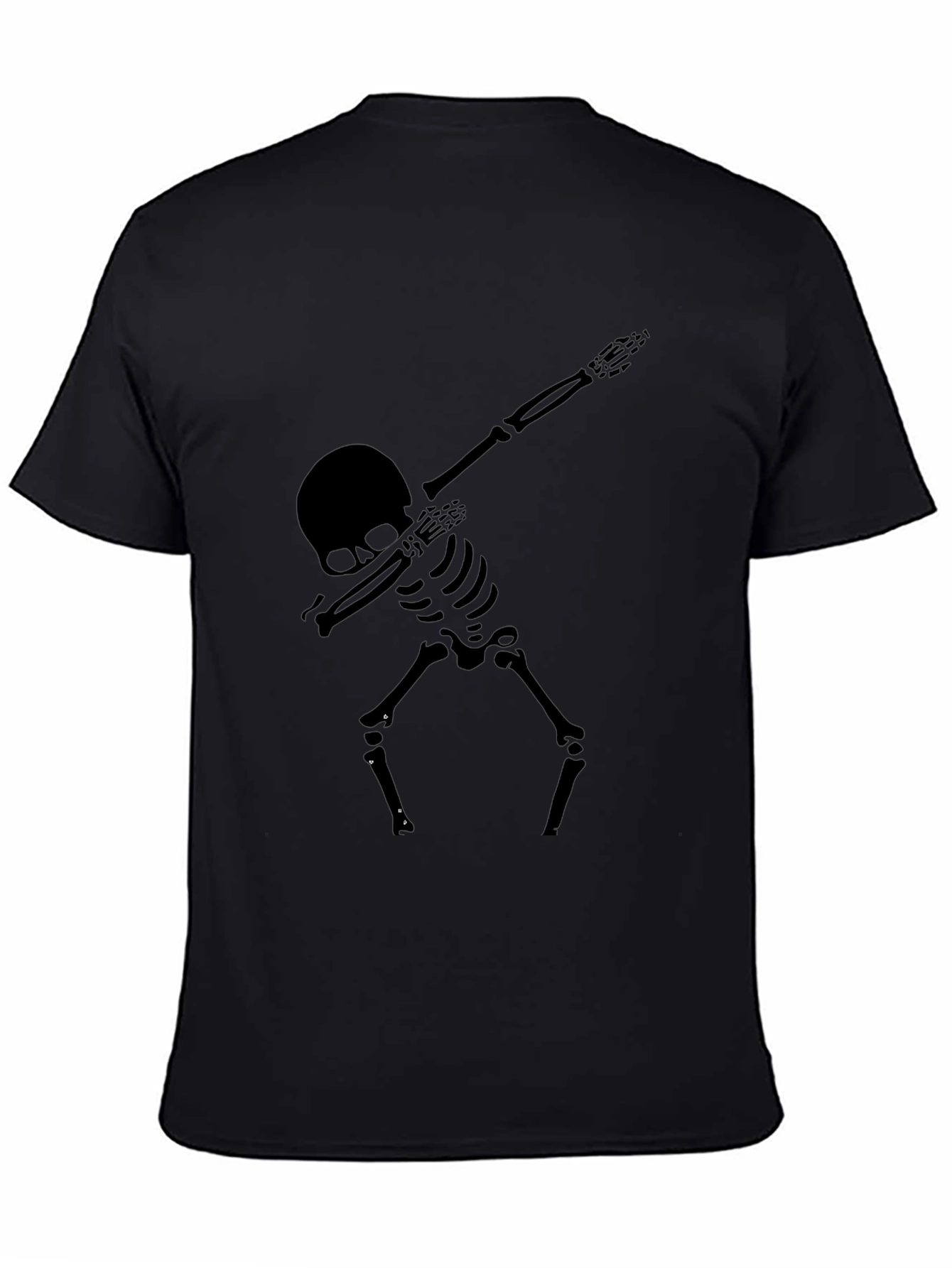 Skeleton Dab Graphic T-Shirt - Black