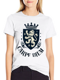 Carpe Diem Lion Crest Graphic T-Shirt