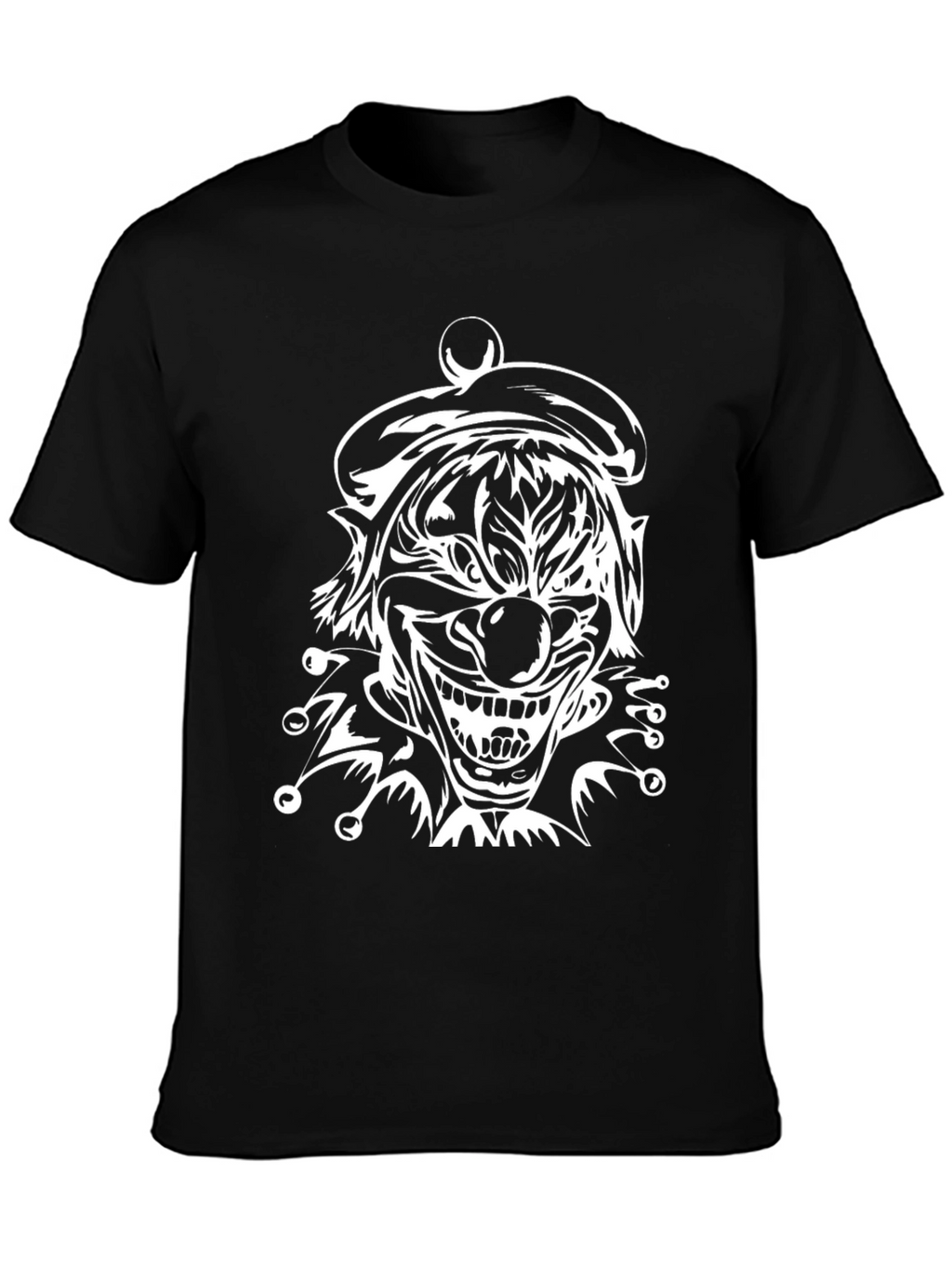 Creepy Clown Graphic T-Shirt - Black