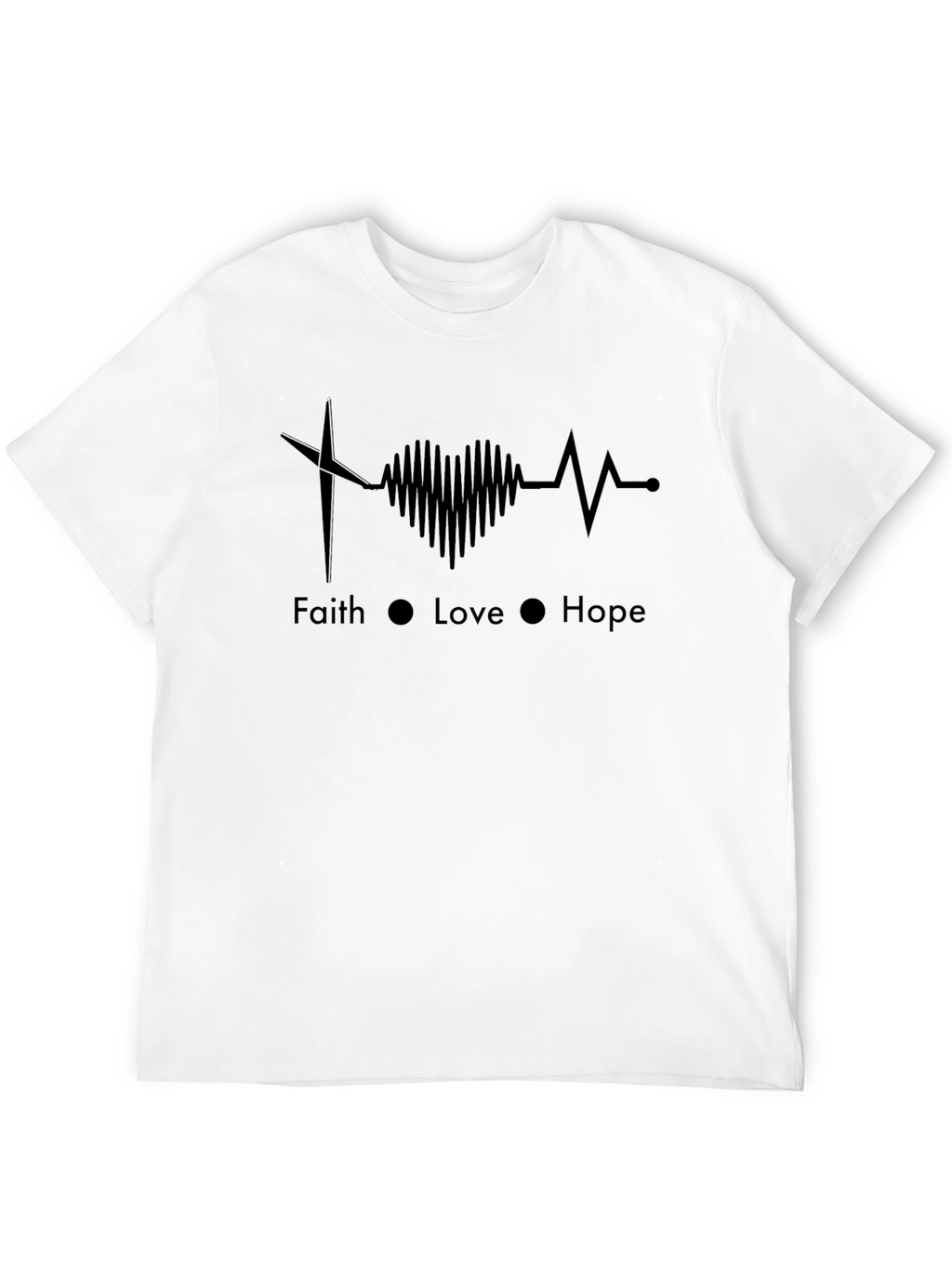 Faith Love Hope Graphic Tee - Christian T-Shirt