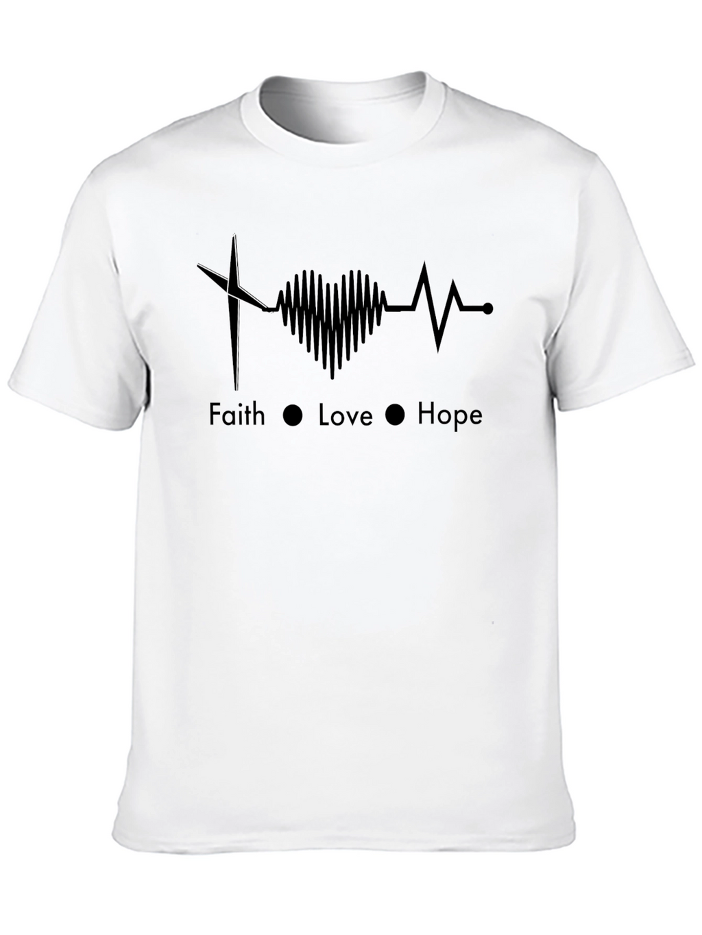 Faith Love Hope Graphic Tee - Christian T-Shirt
