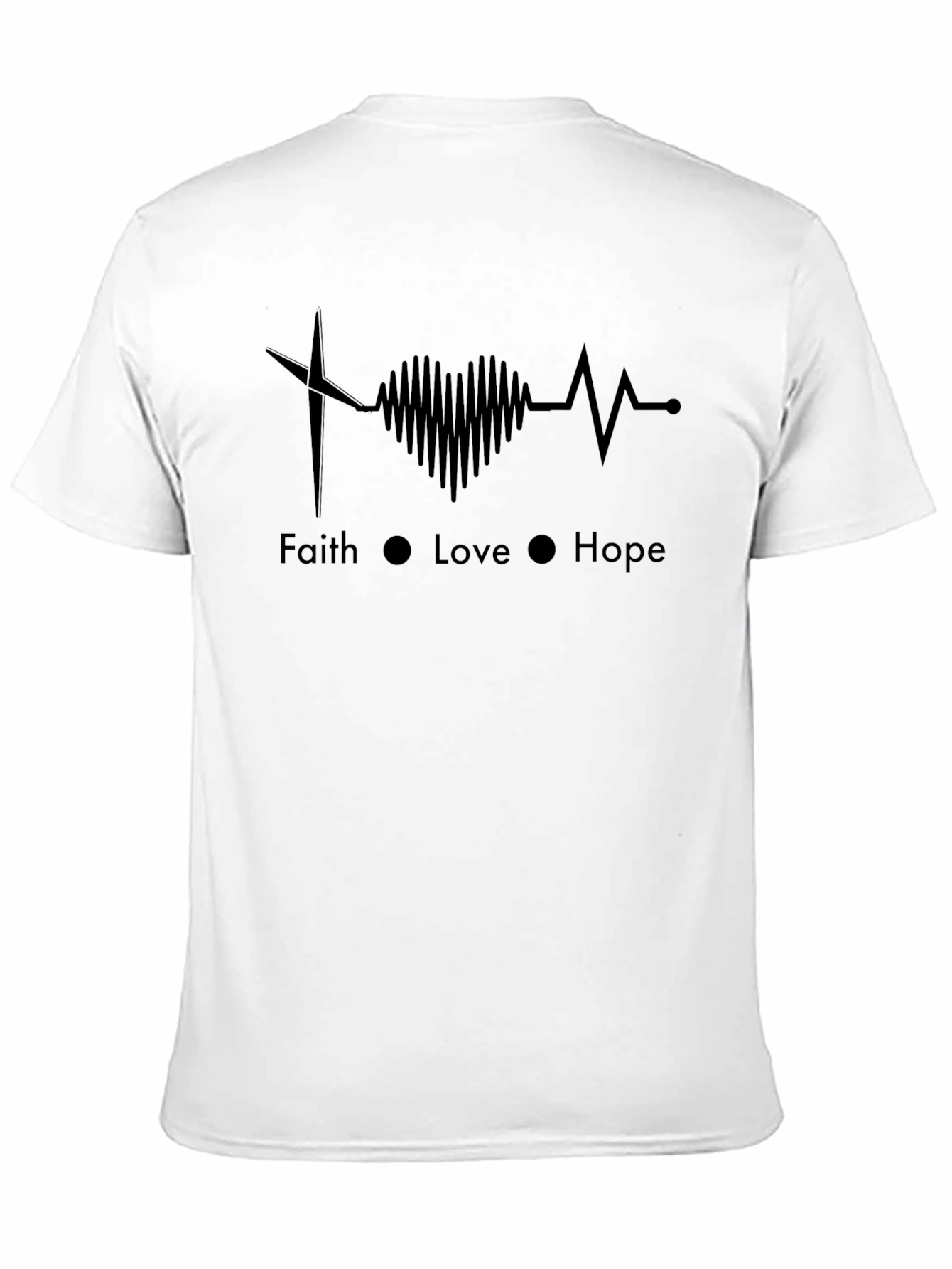 Faith Love Hope Graphic Tee - Christian T-Shirt