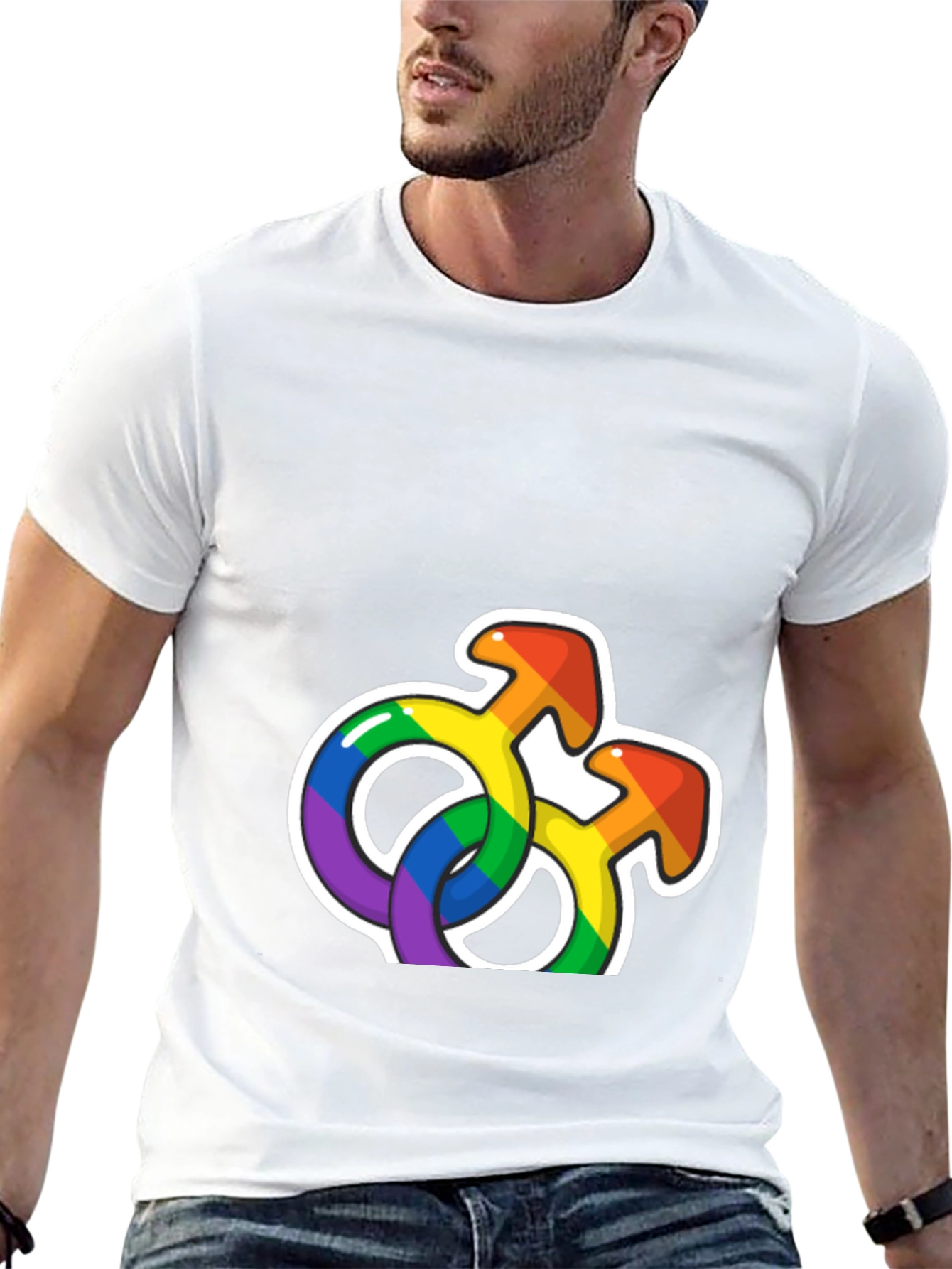 Rainbow Pride Symbols Graphic T-Shirt