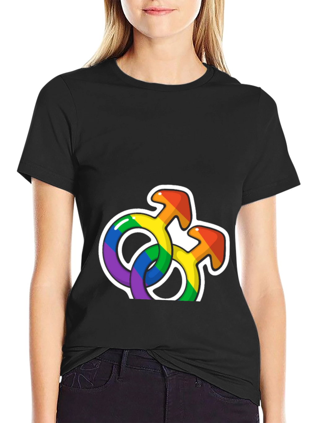 Rainbow Pride Symbols Graphic T-Shirt
