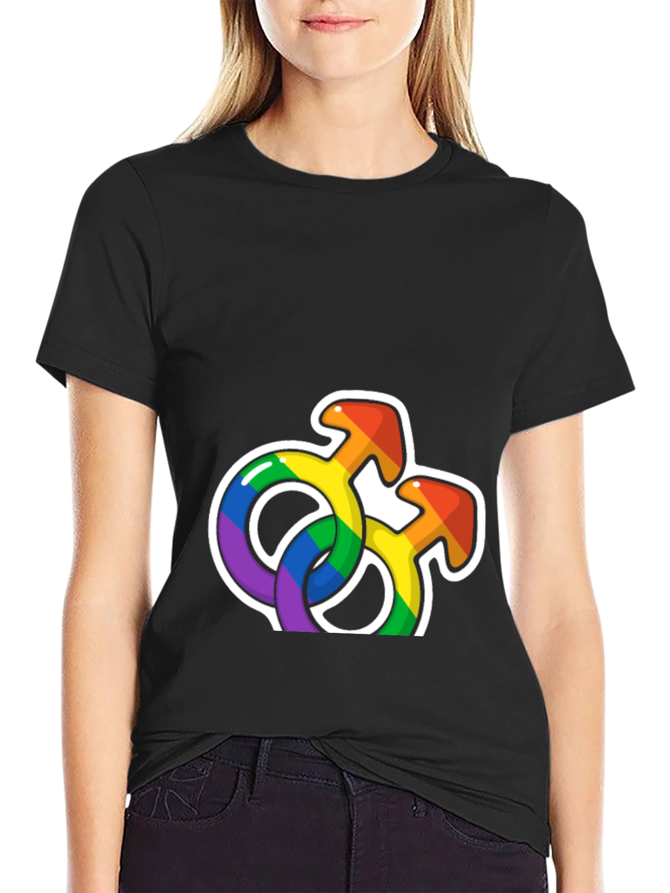 Rainbow Pride Symbols Graphic T-Shirt