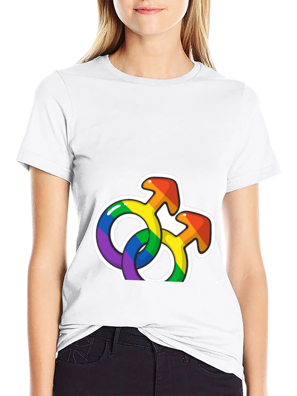 Rainbow Pride Symbols Graphic T-Shirt