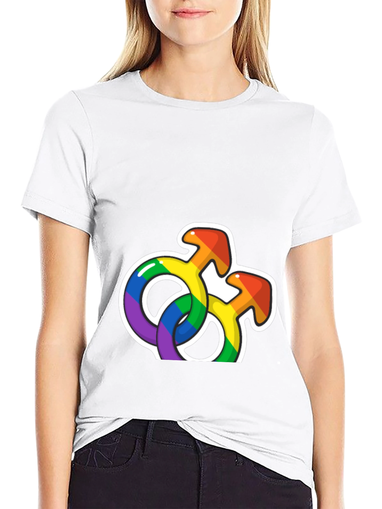 Rainbow Pride Symbols Graphic T-Shirt