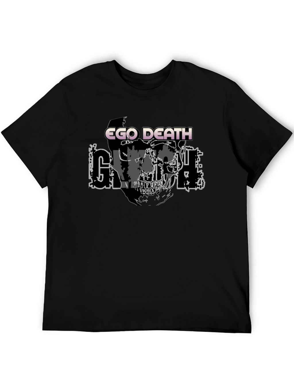 Ego Death Graphic Print Black T-Shirt