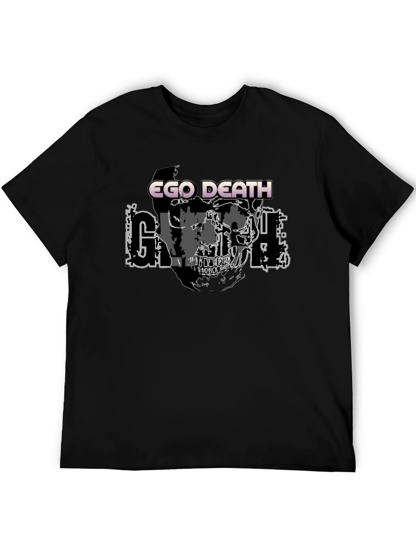 Ego Death Graphic Print Black T-Shirt