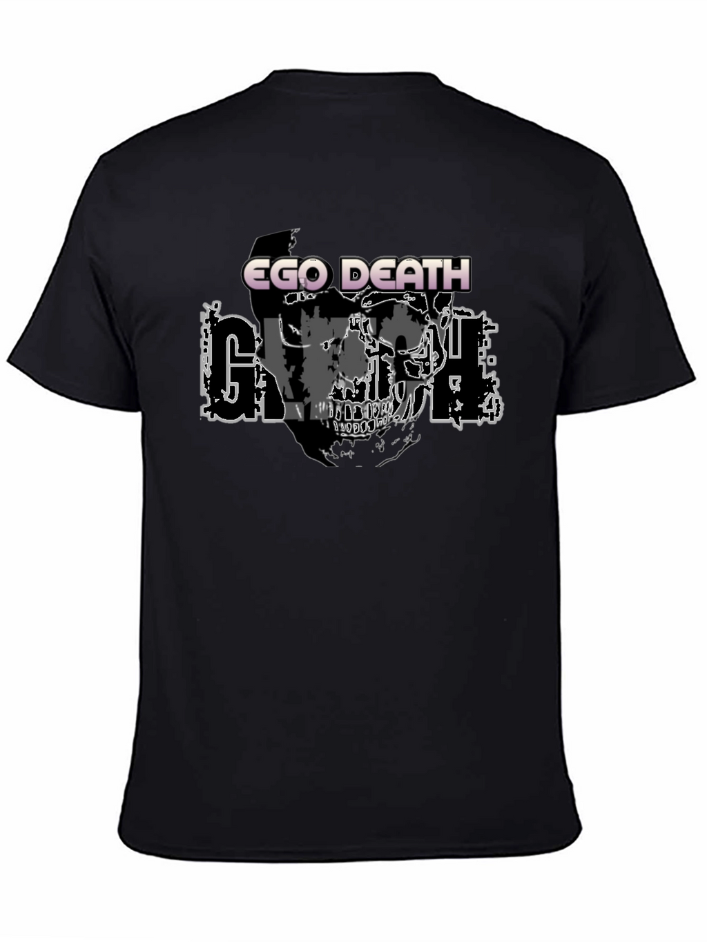 Ego Death Graphic Print Black T-Shirt