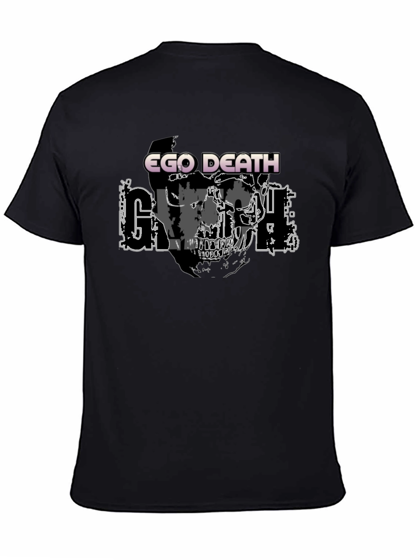 Ego Death Graphic Print Black T-Shirt