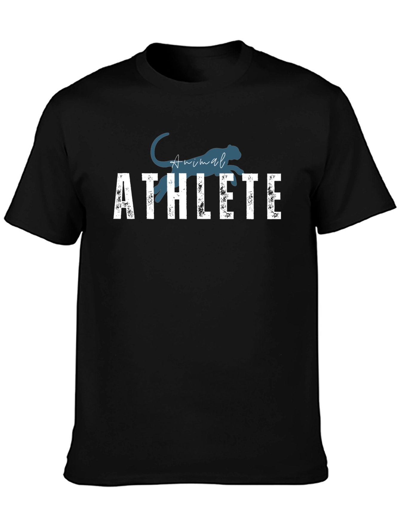 Animal Athlete Black Graphic T-Shirt