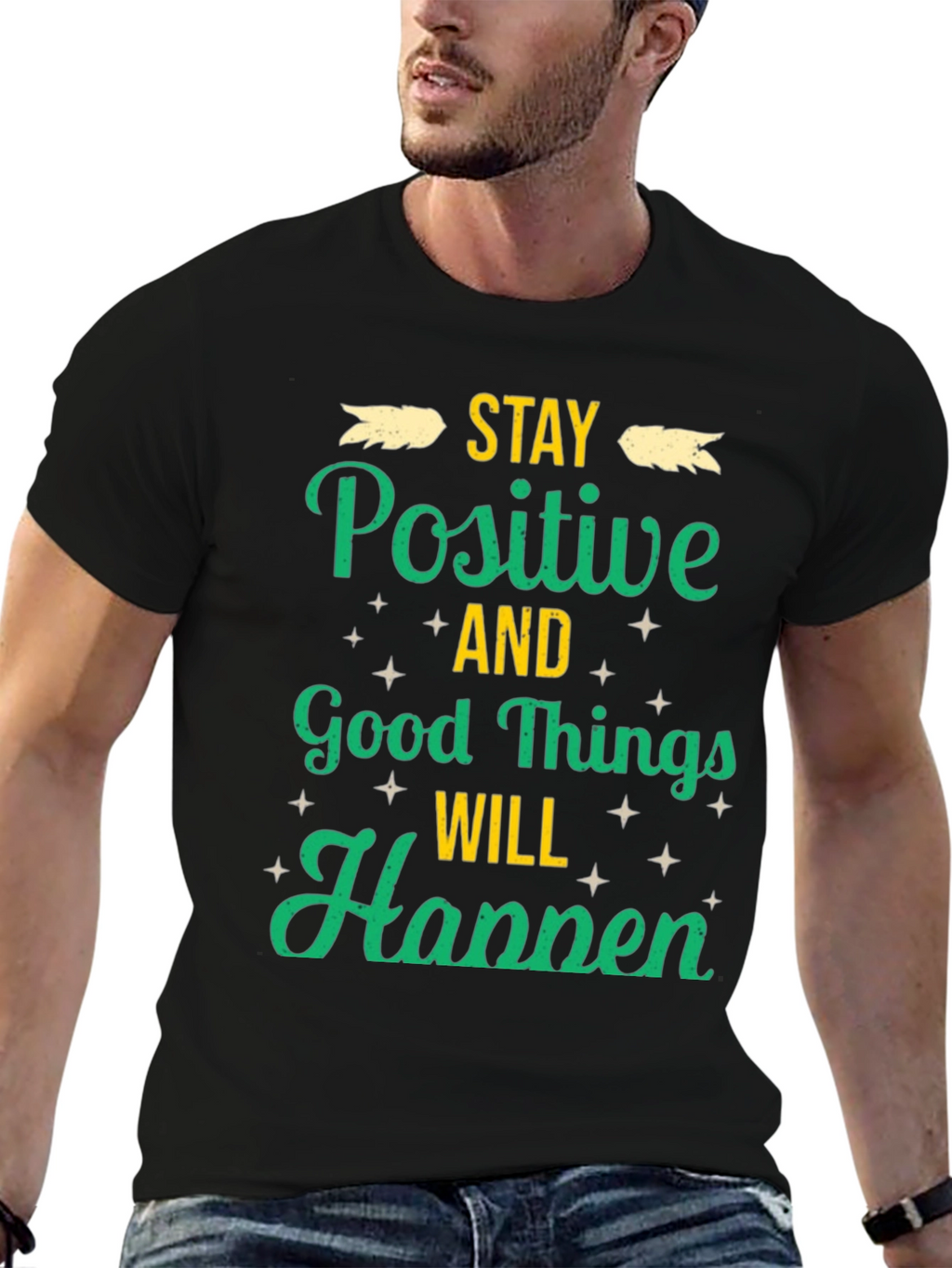 Stay Positive T-Shirt - Good Vibes Only!